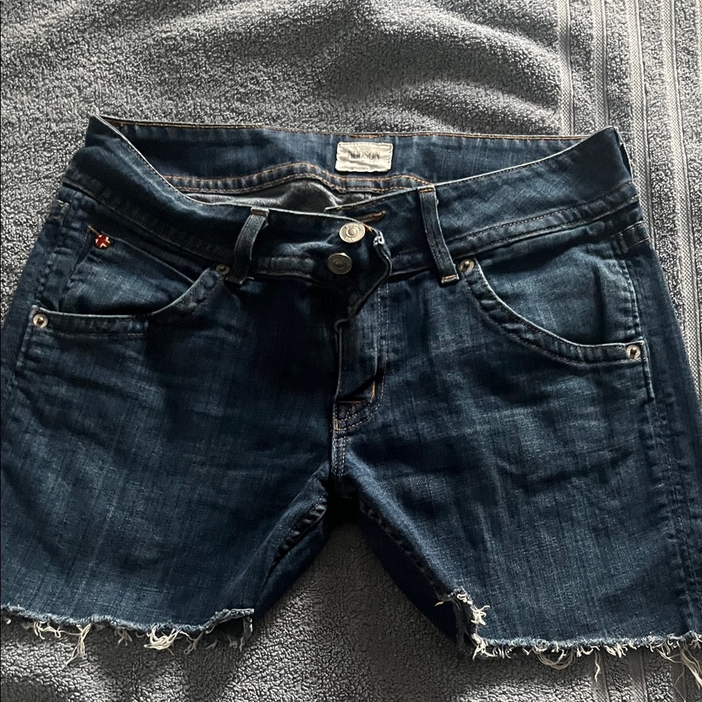 Hudson Jeans Dark Blue Denim Shorts